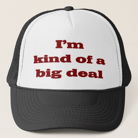Ik ben een hele grote jongen trucker pet (Voorkant)