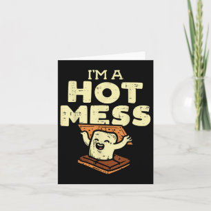 Ik Ben Een Hele Warboel Smore Grappig Kamperen Vuu Kaart