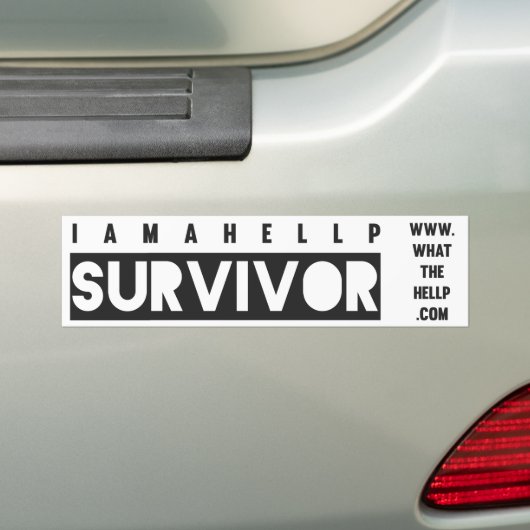 Ik ben een HELLP Survivor Bumpersticker (Op auto)