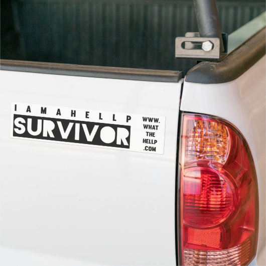Ik ben een HELLP Survivor Bumpersticker (Op Truck)