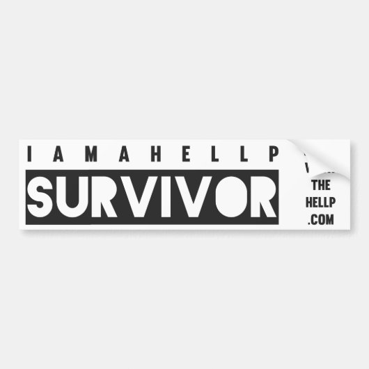 Ik ben een HELLP Survivor Bumpersticker (Voorkant)