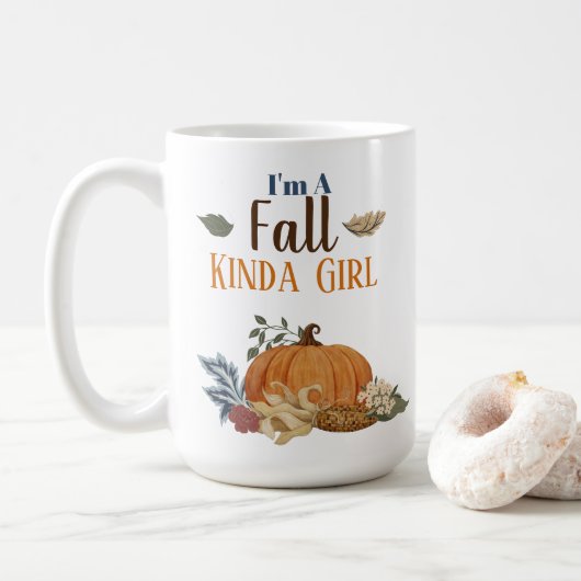 Ik ben een Herfst Kinda Girl Koffiemok (Met donut)