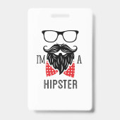 Ik ben een Hipster Badge (Back)