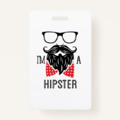 Ik ben een Hipster Badge (Voorkant)