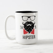 Ik ben een Hipster Tweekleurige Koffiemok (Links)