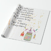 Ik ben een hobbymeisje in een hobbywereld cadeaupapier (Uitgerold)