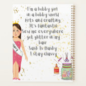 Ik ben een hobbymeisje in een hobbywereld planner (Achterkant)
