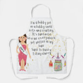 Ik ben een hobbymeisje in een hobbywereld schort (Voorkant)