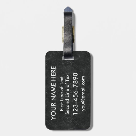 Ik ben een Hockey en Wine Kinda Gal Bagagelabel (Achterkant verticaal)