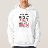 Ik ben een Hockey papa Hoodie (Voorkant)