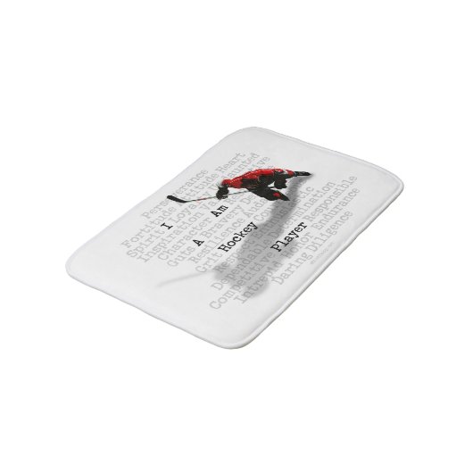 Ik ben een Hockey Player Badmat (Gekanteld)