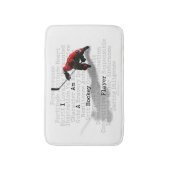 Ik ben een Hockey Player Badmat (Voorkant Verticaal)