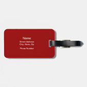 Ik ben een Hockey Player Bagagelabel (Achterkant horizontaal)