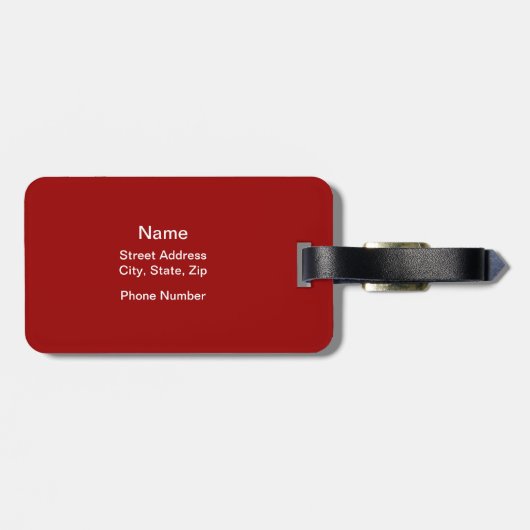 Ik ben een Hockey Player Bagagelabel (Achterkant horizontaal)