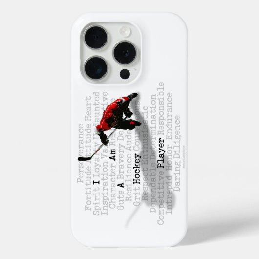 Ik ben een Hockey Player Case-Mate iPhone Case (Achterkant)