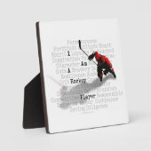 Ik ben een Hockey Player Fotoplaat (Voorkant)