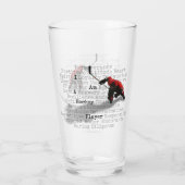 Ik ben een Hockey Player Glas (Achterkant)