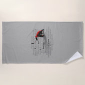 Ik ben een Hockey Player Strandlaken (Voorkant)