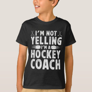 Ik ben een hockeycoach IJshockeycoaching IJshockey T-shirt