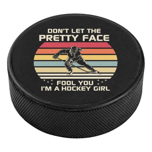 Ik ben een hockeymeisje hockey puck (3/4)