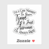 Ik ben een Hoesje manager om tijd te besparen, lat Sticker (Vel)