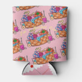 "Ik ben een Hoesje uit de mand" Blikjeskoeler (Voorkant)