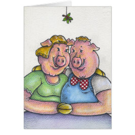 Ik ben een hog voor je kerstkaart