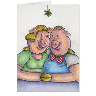 Ik ben een hog voor je kerstkaart