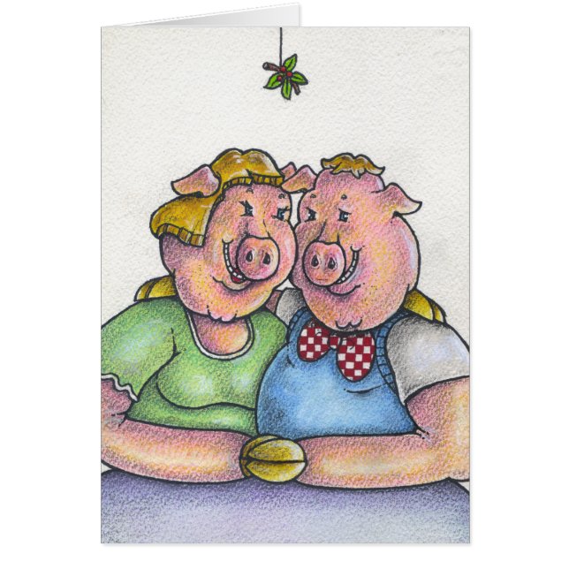 Ik ben een hog voor je kerstkaart (Voorkant)