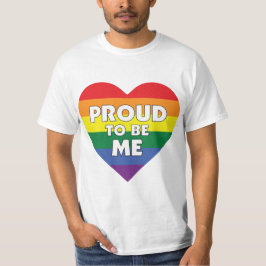 Ik ben een homo-pride-vlaggenhart t-shirt
