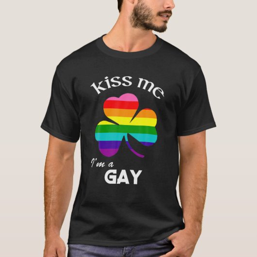 Ik ben een homo Shamrock St. Patrick's T-shirt (Voorkant)