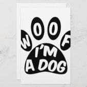 Ik ben een hond briefpapier (Voorkant / Achterkant)
