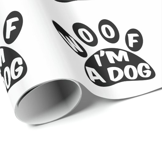 Ik ben een hond cadeaupapier (Rol Hoek)