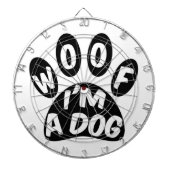 Ik ben een hond dartbord (Voorkant)