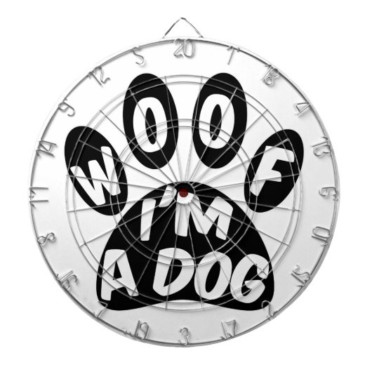 Ik ben een hond dartbord (Voorkant)