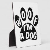 Ik ben een hond fotoplaat (Zijkant)