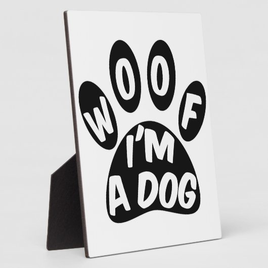 Ik ben een hond fotoplaat (Zijkant)