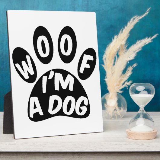 Ik ben een hond fotoplaat (Zijkant)