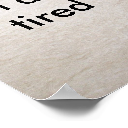 Ik ben een hond moe poster (Hoek)