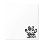 Ik ben een hond notitieblok (Voorkant)