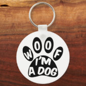 Ik ben een hond sleutelhanger (Voorkant)