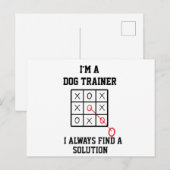 Ik ben een honden trainer, ik vind altijd een oplo briefkaart (Voorkant / Achterkant)