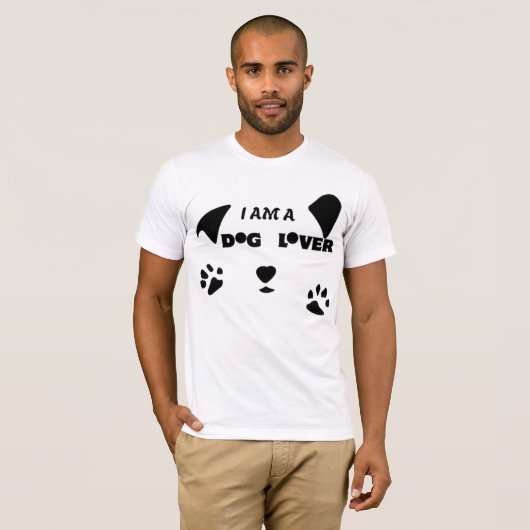 IK BEN EEN HONDENLIEFHEBBER- T-SHIRT (Voorkant volledig)