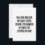 Ik ben een hondenloopster. Mijn dagelijkse stappen Bedankkaart<br><div class="desc">hondenroller cadeau</div>