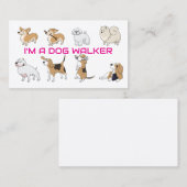 Ik ben een hondenloper visitekaartje (Voorkant / Achterkant)