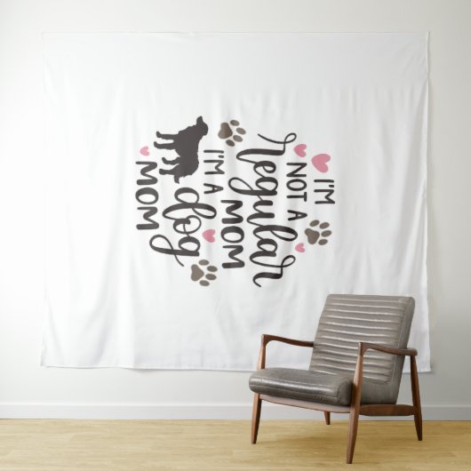 Ik ben een hondenmoeder wandkleed (In Situ (horizontaal))