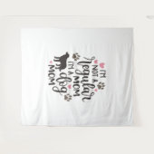 Ik ben een hondenmoeder wandkleed (Voorkant (horizontaal))