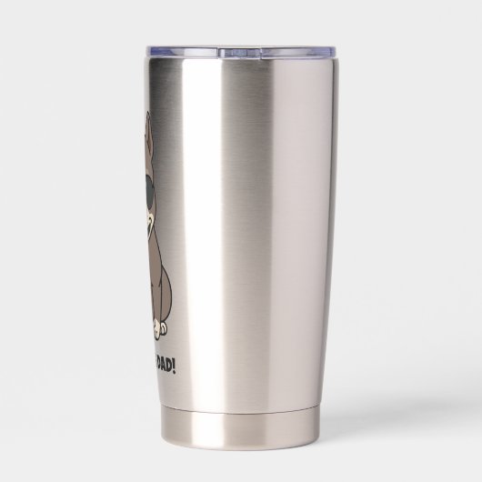 Ik ben een hondenvader - perfect voor Vaderdag Geïsoleerde Drinkbeker (Achterkant)