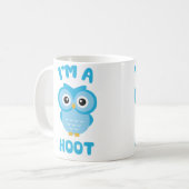 Ik ben een Hoot (Cute Owl Pun) Koffiemok (Voorkant links)