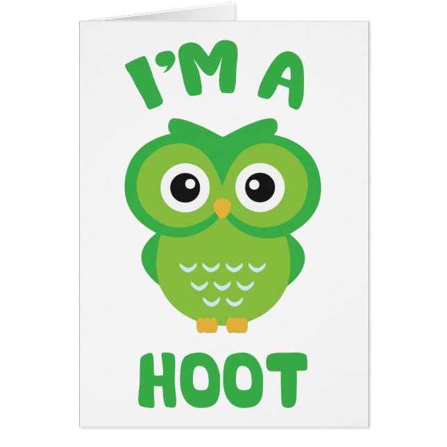 Ik ben een Hoot (Schattigee Uil Pun) (Voorkant)